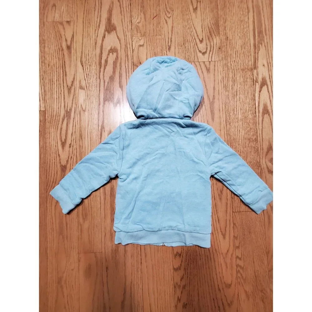 Cubcoats 3 Years/3T Light Blue Racoon Stuffy to Zipped Hoodie VGUC